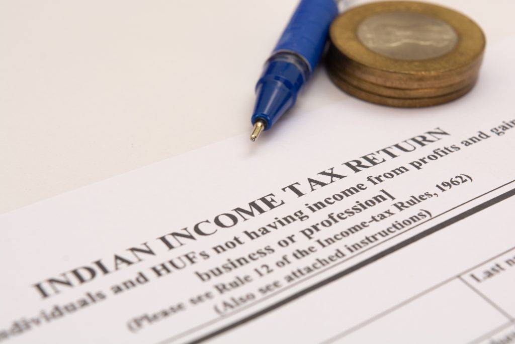 Indian income tax return acknowledgement